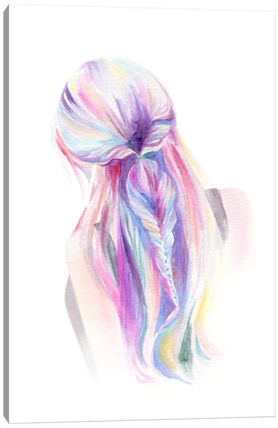 Mermaid Braid Canvas Art Print - Stephanie Corfee