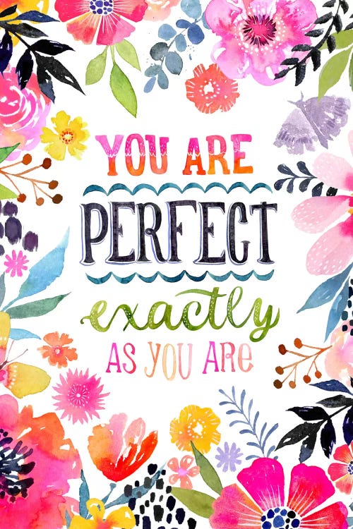 Perfect As You Are Canvas Art by Stephanie Corfee | iCanvas