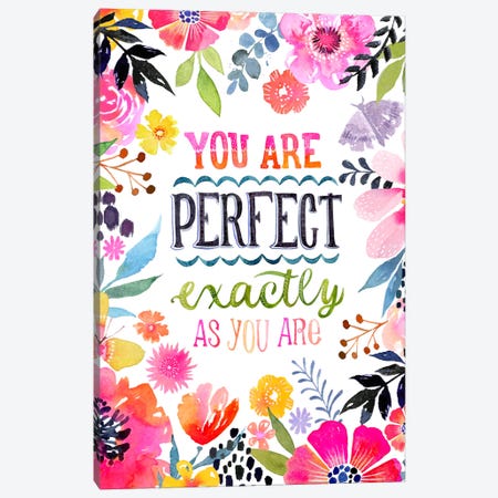 Perfect As You Are Canvas Print #STC140} by Stephanie Corfee Canvas Print