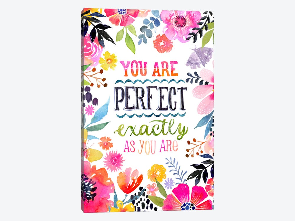 Perfect As You Are by Stephanie Corfee 1-piece Canvas Artwork