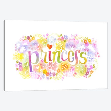 Princess Nickname Canvas Print #STC142} by Stephanie Corfee Art Print