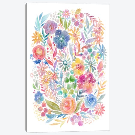 Summer Flowers Canvas Print #STC149} by Stephanie Corfee Canvas Print