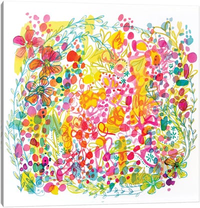Bubble Garden Canvas Art Print - Stephanie Corfee