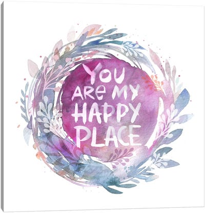 You Are My Happy Place Canvas Art Print - Stephanie Corfee