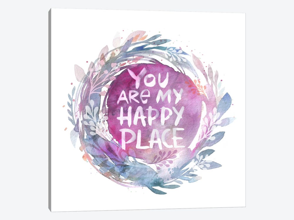 You Are My Happy Place by Stephanie Corfee 1-piece Canvas Artwork