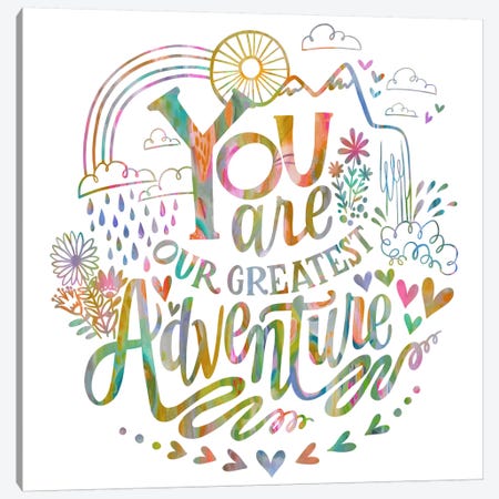 You Are Our Greatest Adventure Canvas Print #STC165} by Stephanie Corfee Canvas Artwork