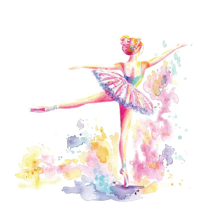 Door Misverstand Pekkadillo Ballerina Arabesque Canvas Print by Stephanie Corfee | iCanvas