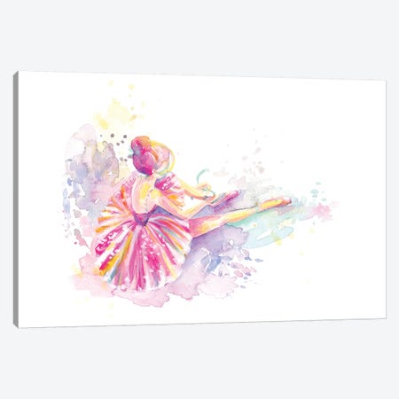 Ballerina Pointe Shoe Tie Canvas Print #STC172} by Stephanie Corfee Canvas Art