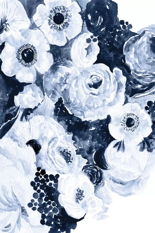 Bed Of Indigo Roses by Stephanie Corfee wall art