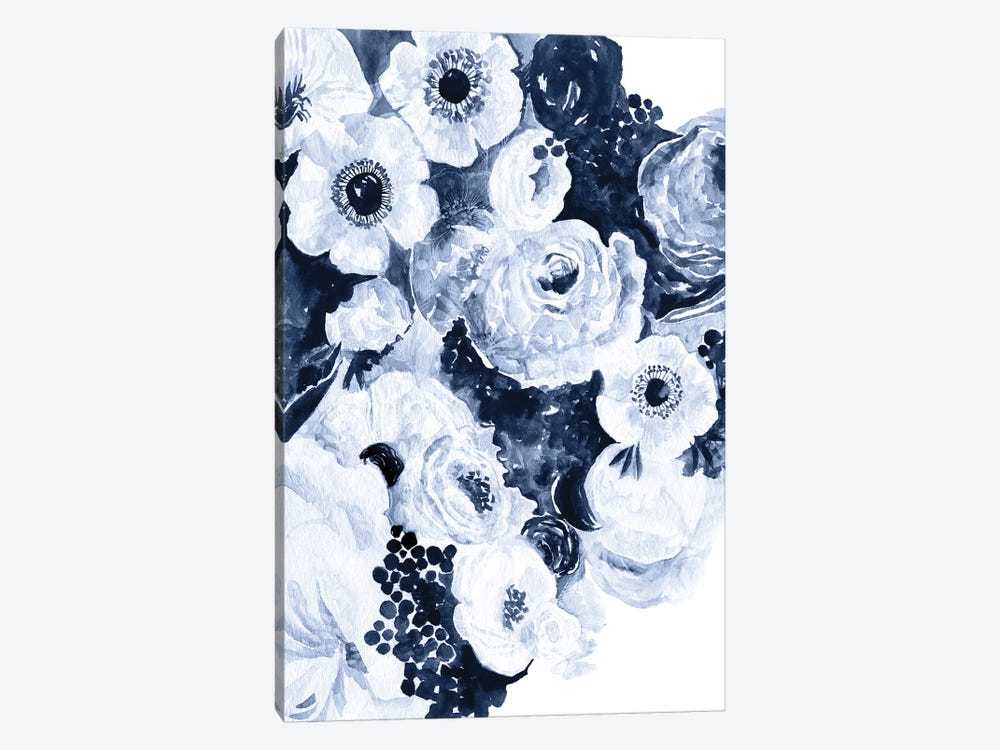 Bed Of Indigo Roses by Stephanie Corfee 1-piece Canvas Print