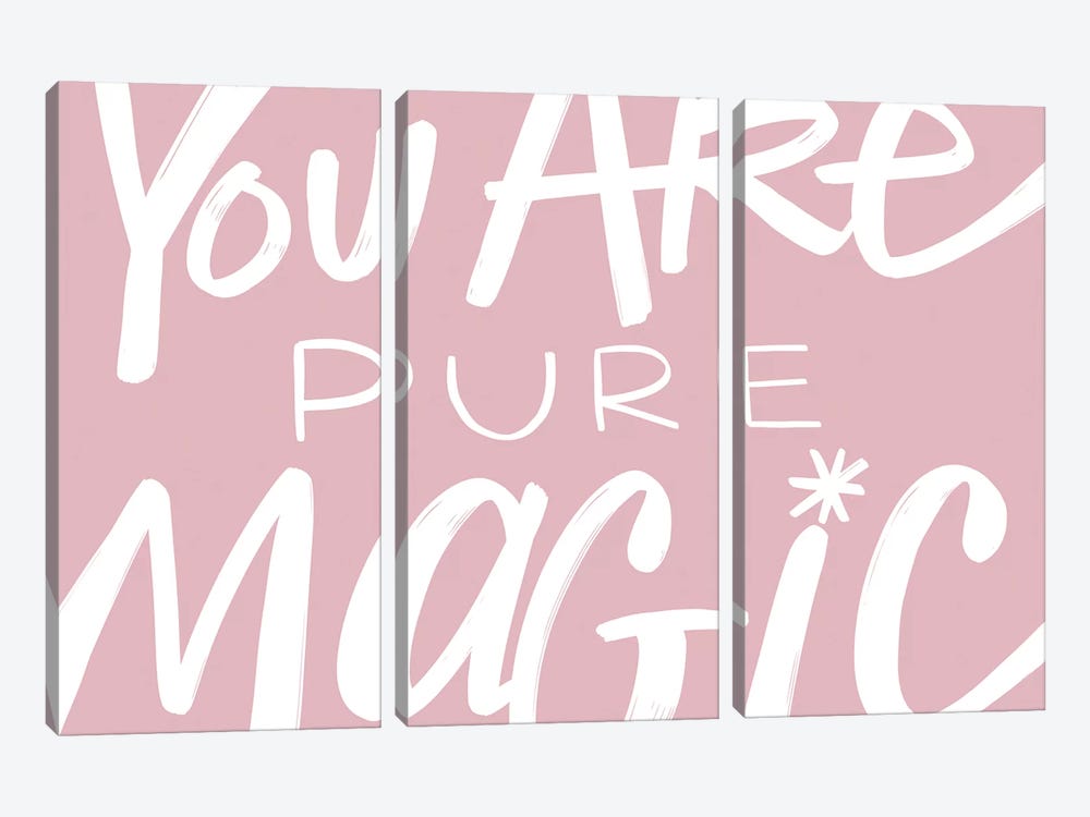 Pure Magic In Pink  by Stephanie Corfee 3-piece Canvas Wall Art
