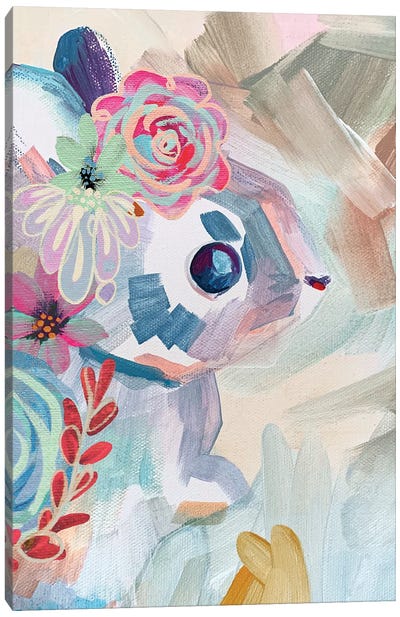 Flora Bunny Canvas Art Print - Stephanie Corfee