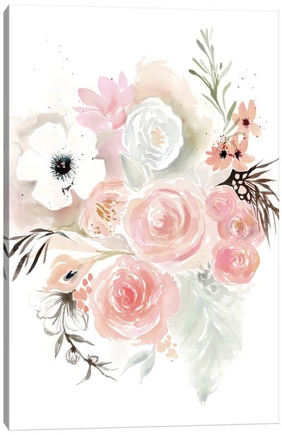 Blushing Bouquet Canvas Art Print - Stephanie Corfee