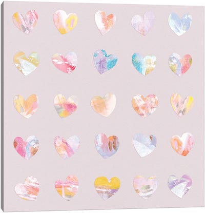 All The Hearts Canvas Art Print - Stephanie Corfee