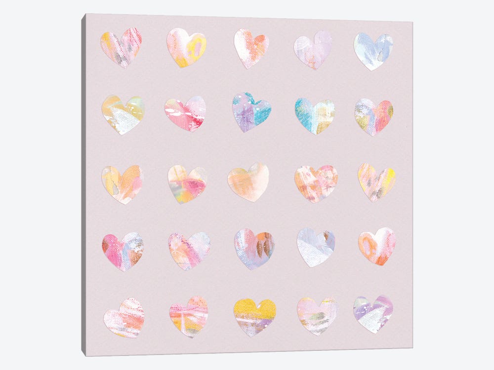 All The Hearts by Stephanie Corfee 1-piece Canvas Wall Art