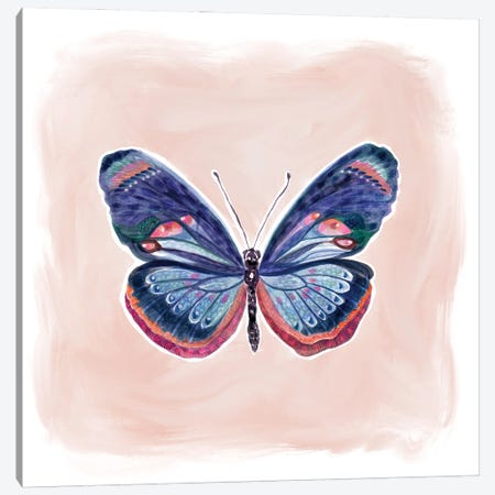 Bluesy Butterfly Canvas Print #STC200} by Stephanie Corfee Canvas Art