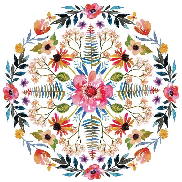 Stephanie Corfee: Boho Flower Mandala by Stephanie Corfee