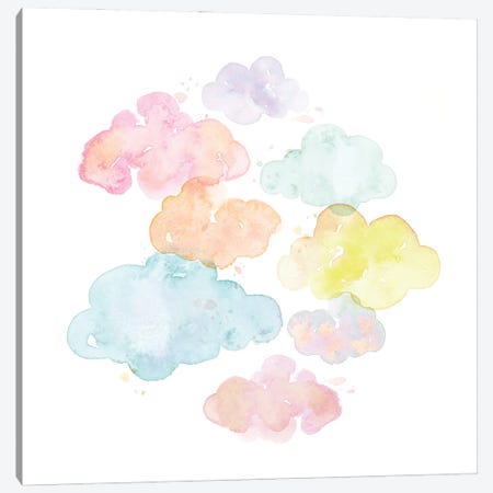 Cotton Candy Clouds Canvas Print #STC205} by Stephanie Corfee Art Print