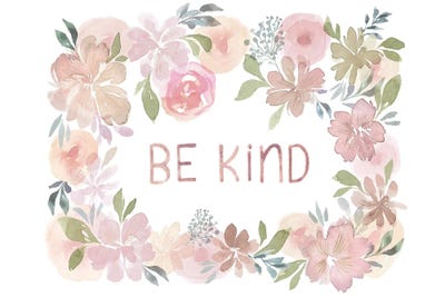 Be Kind - Blush by Stephanie Corfee art print