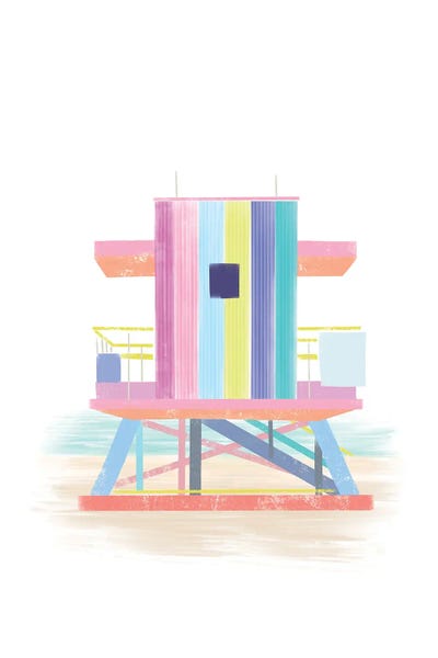 Miami Beach Shack by Stephanie Corfee art print
