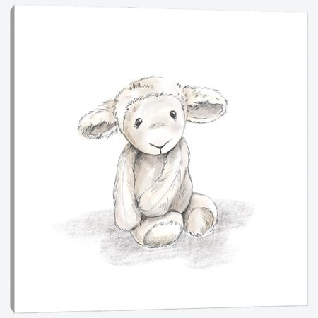 Stuffie Lamb Canvas Print #STC220} by Stephanie Corfee Canvas Wall Art