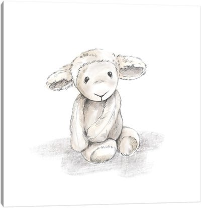 Stuffie Lamb Canvas Art Print - Stephanie Corfee