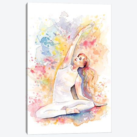 Yoga Energy Canvas Print #STC222} by Stephanie Corfee Canvas Artwork
