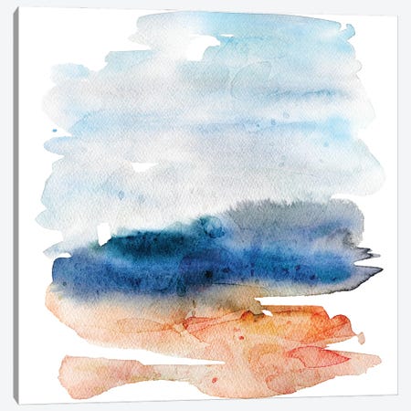 Cerulean Seascape Canvas Print #STC224} by Stephanie Corfee Art Print