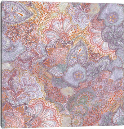 Flourish Desert Canvas Art Print - Paisley Patterns