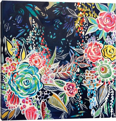 Night Bloomers Canvas Art Print - Stephanie Corfee