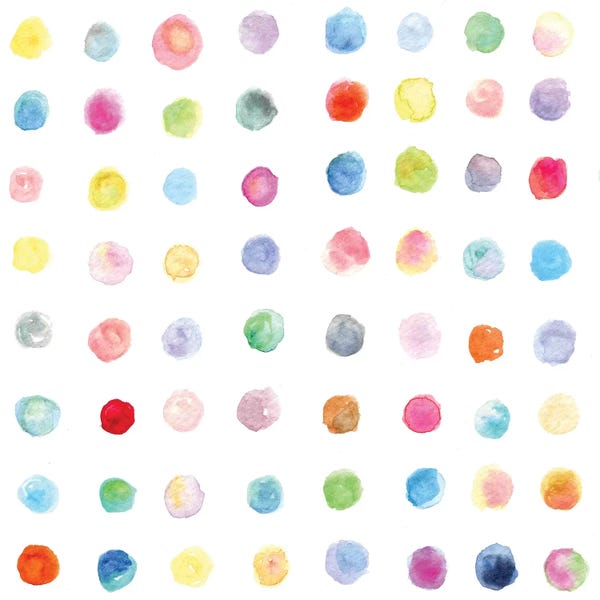 Polka Dot: Watercolor Dots by Stephanie Corfee