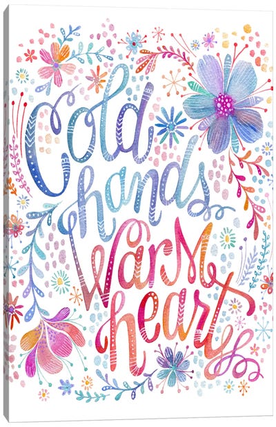 Cold Hands Warm Heart Canvas Art Print - Stephanie Corfee