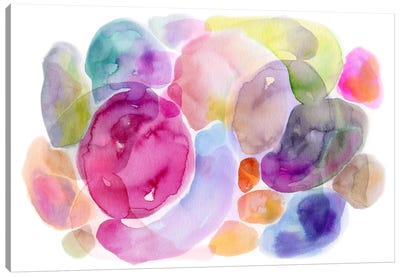 Color Puddles Canvas Art Print - Stephanie Corfee