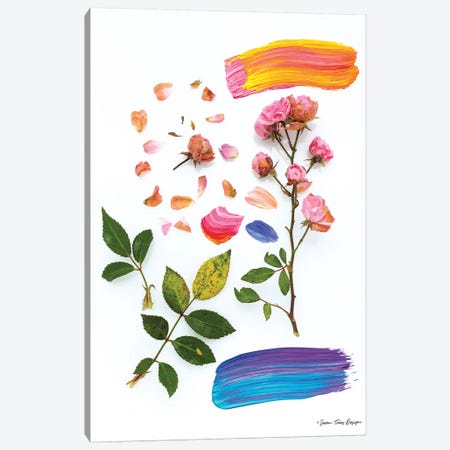 Flowers and the Paint Canvas Print #STD106} by Seven Trees Design Canvas Print