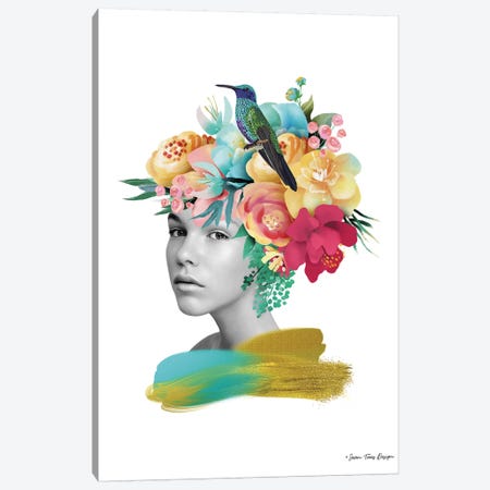 The Girl and the Paradise Canvas Print #STD107} by Seven Trees Design Canvas Art Print