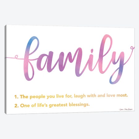 Family Canvas Print #STD114} by Seven Trees Design Canvas Artwork