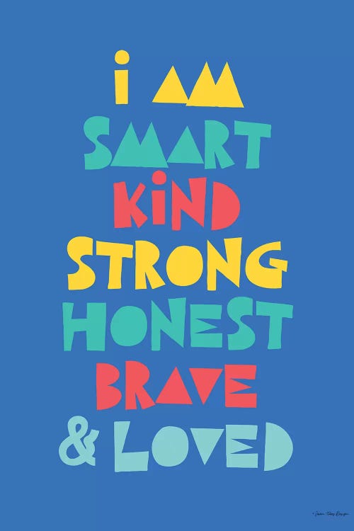 I Am Smart… by Seven Trees Design canvas print