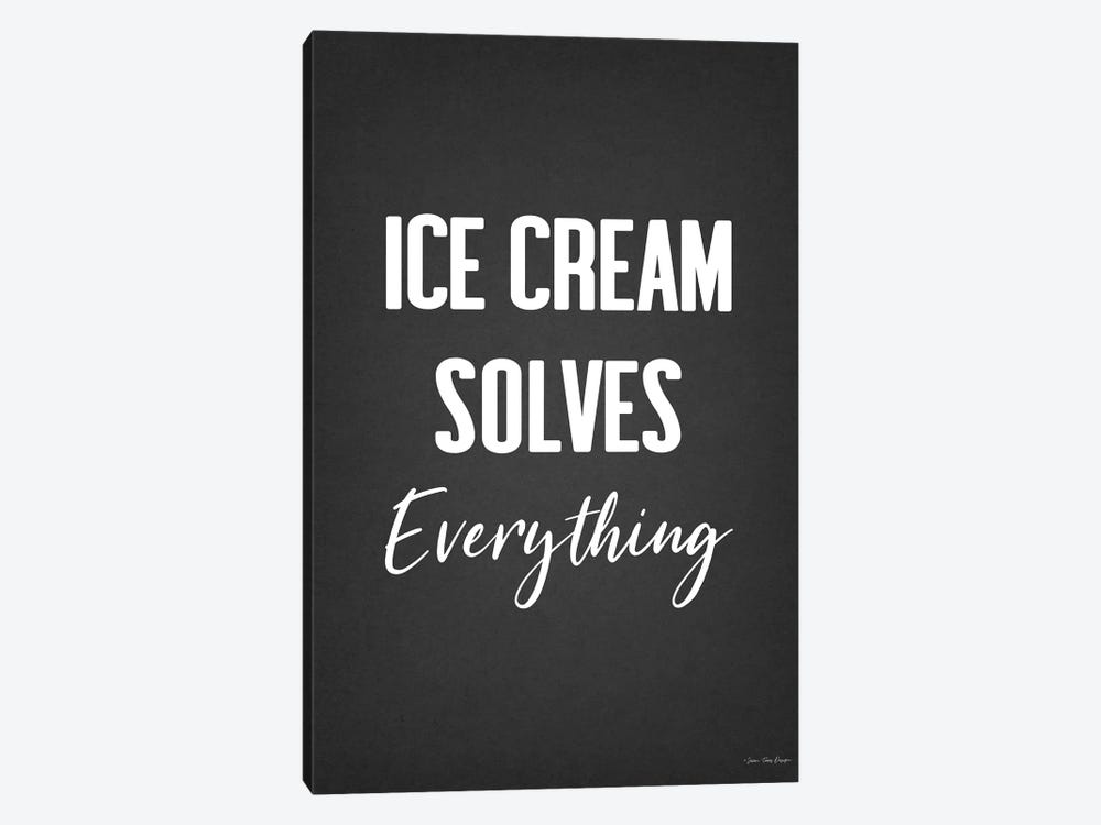 Ice Cream Solves Everything by Seven Trees Design 1-piece Canvas Art