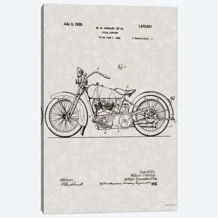 Harley Patent Canvas Print #STD143} by Seven Trees Design Canvas Artwork