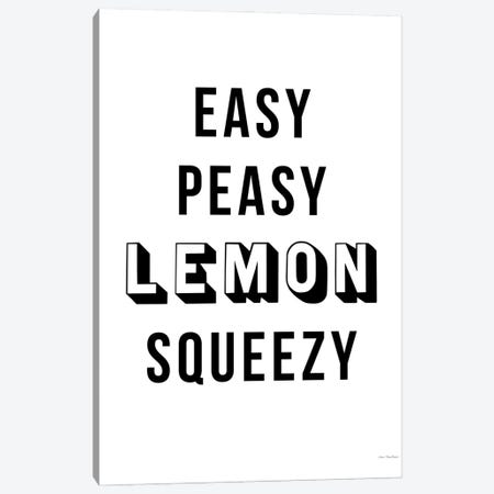Easy Peasy Lemon Squeezy Canvas Print #STD149} by Seven Trees Design Canvas Art