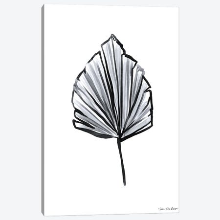 Black Watercolor Leaf Canvas Print #STD183} by Seven Trees Design Canvas Artwork