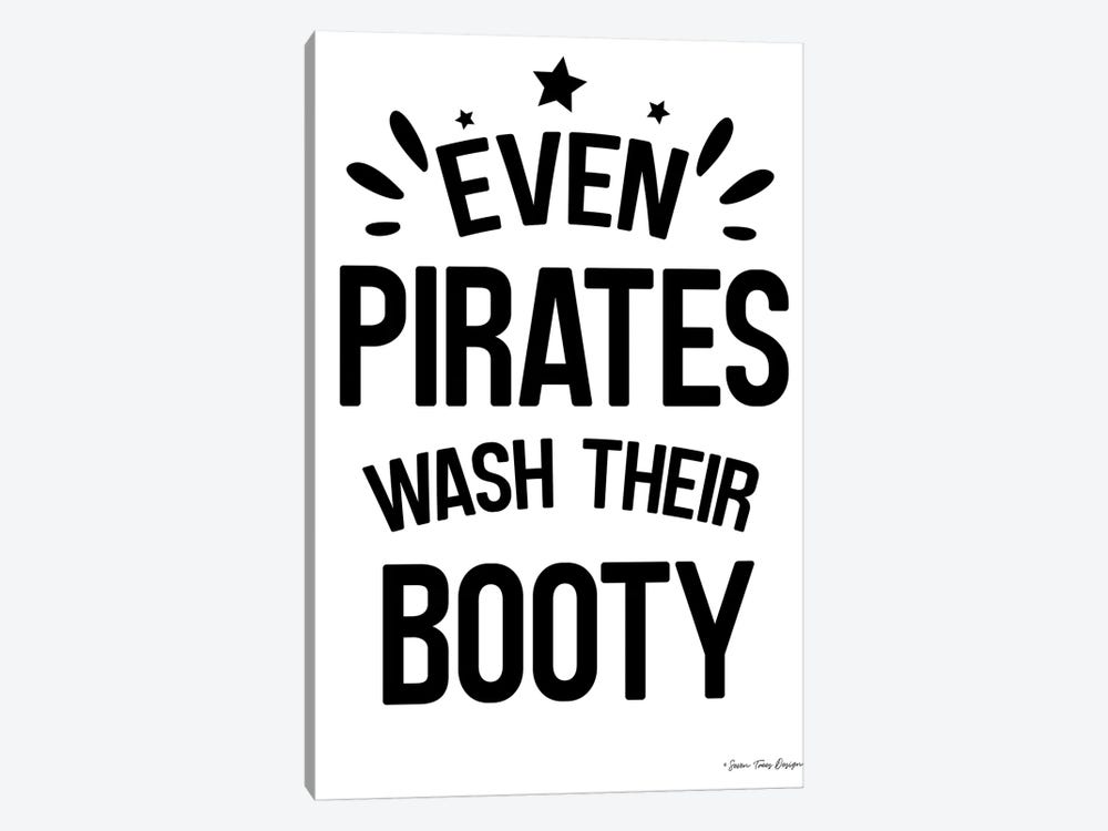 Even Pirates Wash Their Booty 1-piece Canvas Artwork