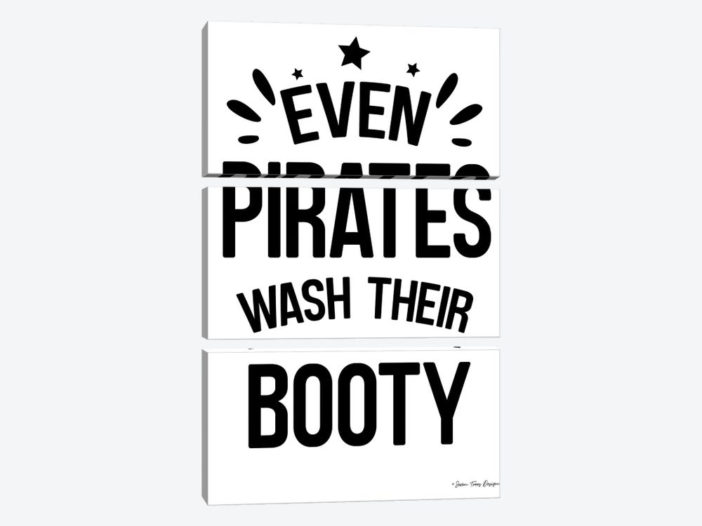 Even Pirates Wash Their Booty by Seven Trees Design 3-piece Canvas Artwork