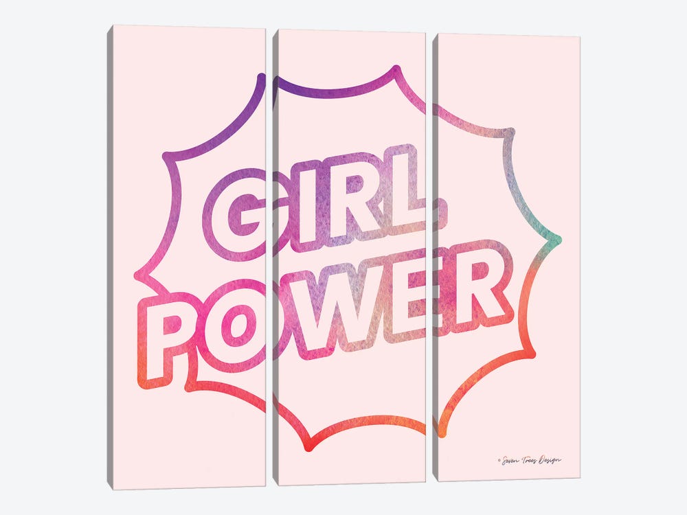 Girl Power I 3-piece Canvas Art