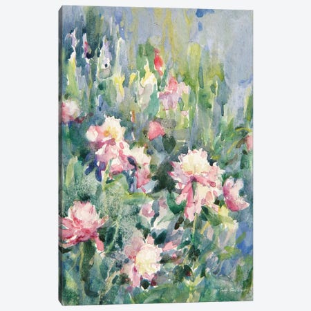 Watercolor Garden Of Roses Canvas Print #STD223} by Seven Trees Design Art Print