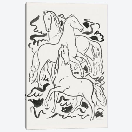 Three Horses Canvas Print #STD236} by Seven Trees Design Art Print