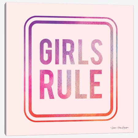 Girls Rule Canvas Print #STD25} by Seven Trees Design Canvas Artwork