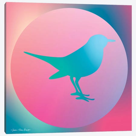 Gradient Bird Canvas Print #STD28} by Seven Trees Design Canvas Print