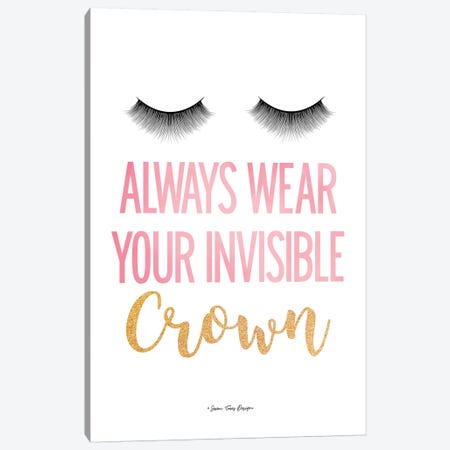 Always Wear Your Invisible Crown Canvas Print #STD3} by Seven Trees Design Canvas Artwork