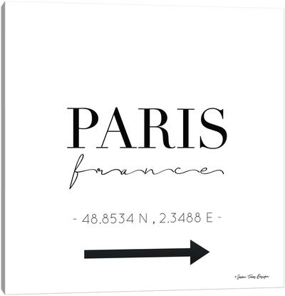 Paris Sign Canvas Art Print - Seven Trees Design
